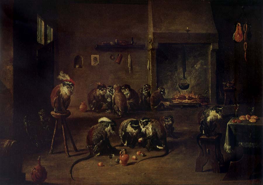 Apes in a Kitchen